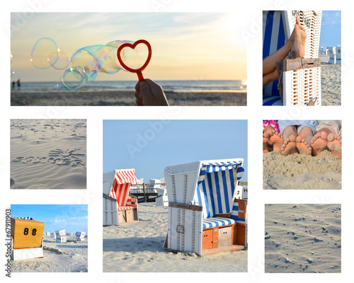 Collage - Urlaub an der Küste