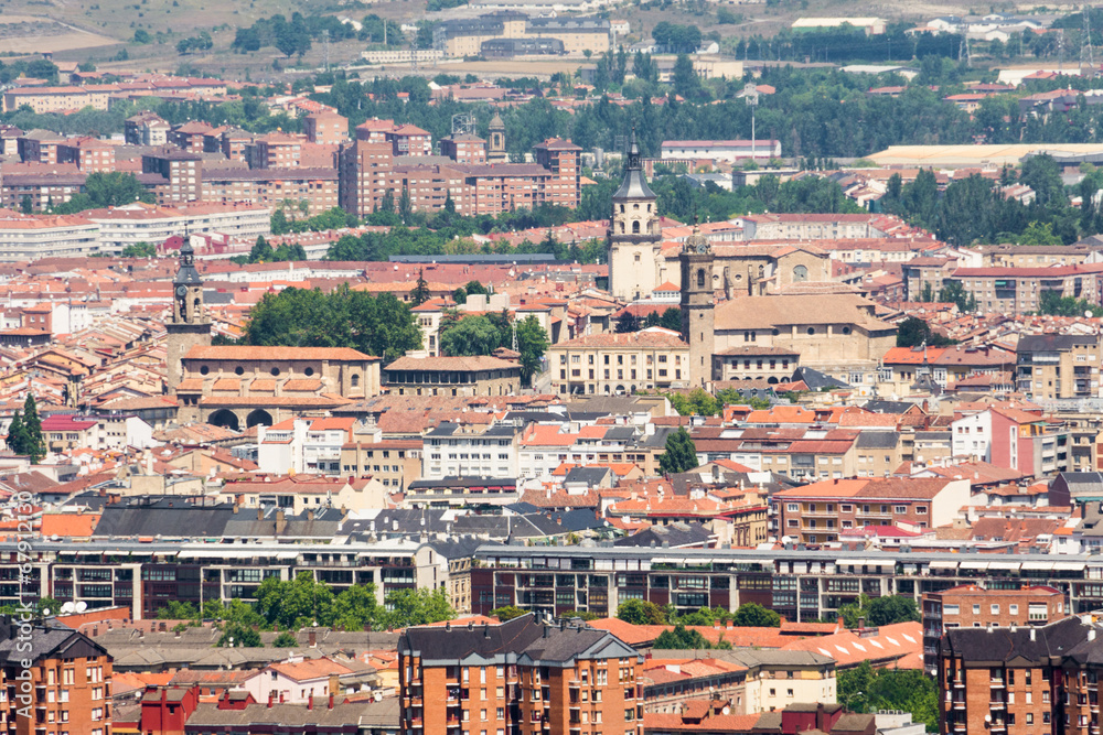 Obraz premium Panorámica del centro de Vitoria, España