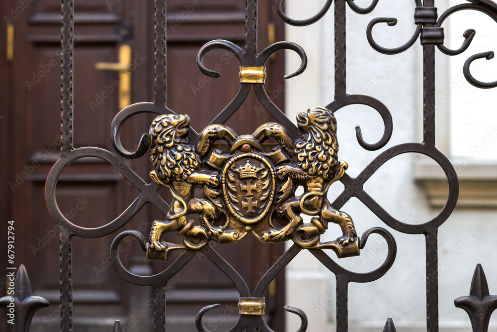 Fototapeta premium lions of Gdansk