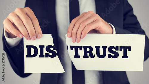 Distrust - trust photo