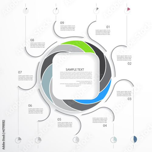 Modern infographic template
