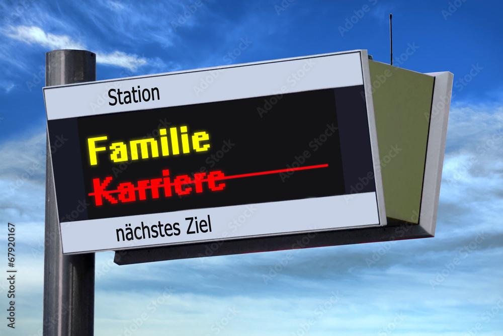 Anzeigetafel 3 - Familie