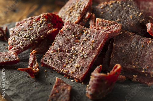Foto Dried Peppered Beef Jerky