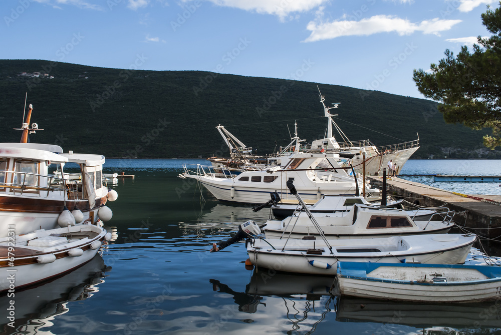 Marina in the Bay of Herceg Novi