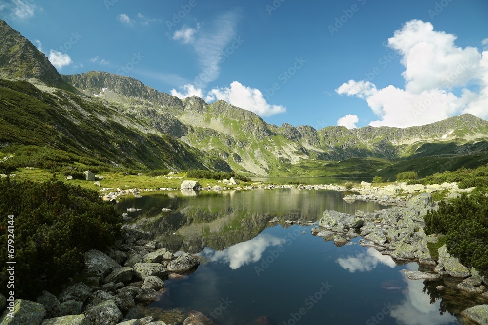 Valley of five ponds in the Carpathian Mountains, Poland