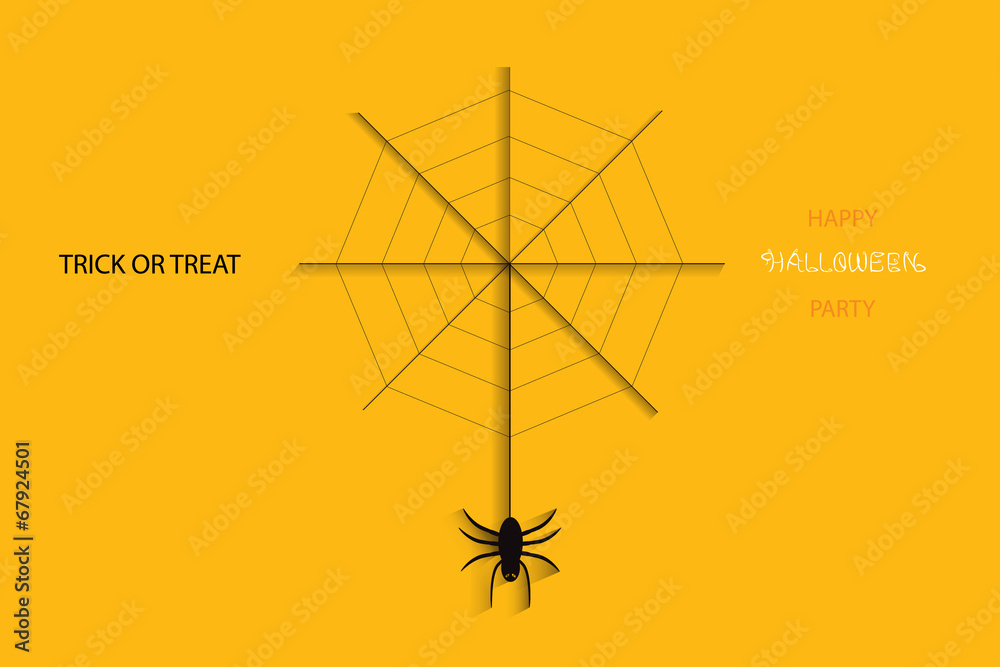 Abstract spider hang on web. Abstract spider hang on web.