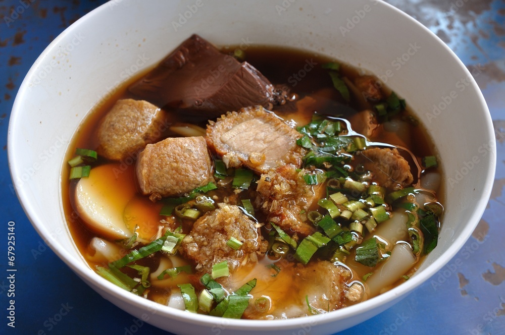 Paste of rice flour with pork Paste of rice flour with pork