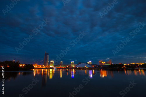 Minsk (the capital of Belarus) at evening