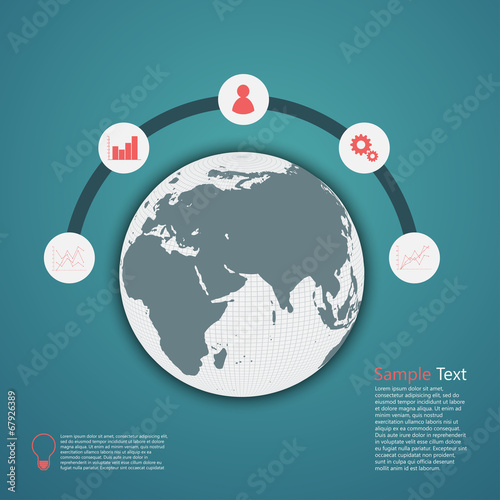 Global internet concept