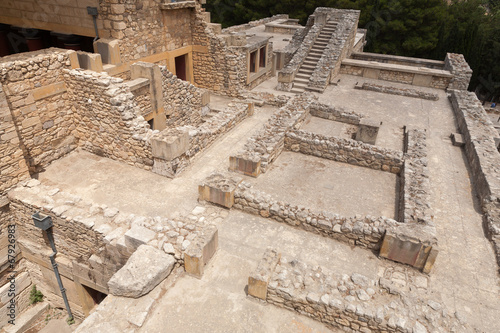 Archaeological Site of Knossos Palace on the Crete Island, Greec