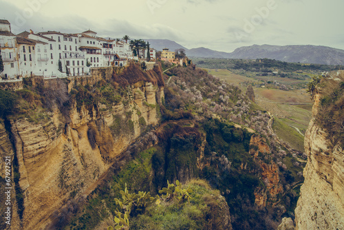 Ronda canyon. Province of Malaga, Spain