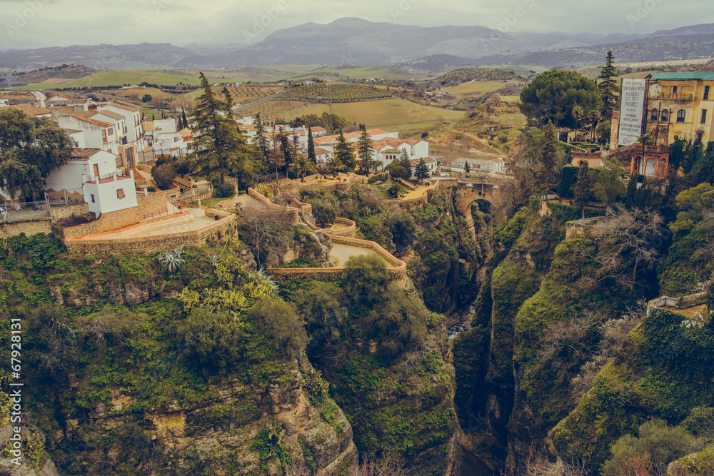 Ronda canyon. Province of Malaga, Spain