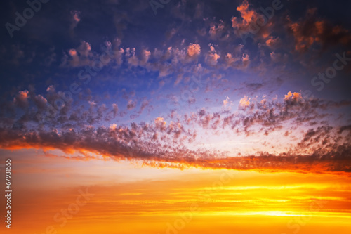 Sunrise cloudscape