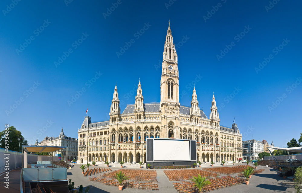 Fototapeta premium Rathaus, Vienna
