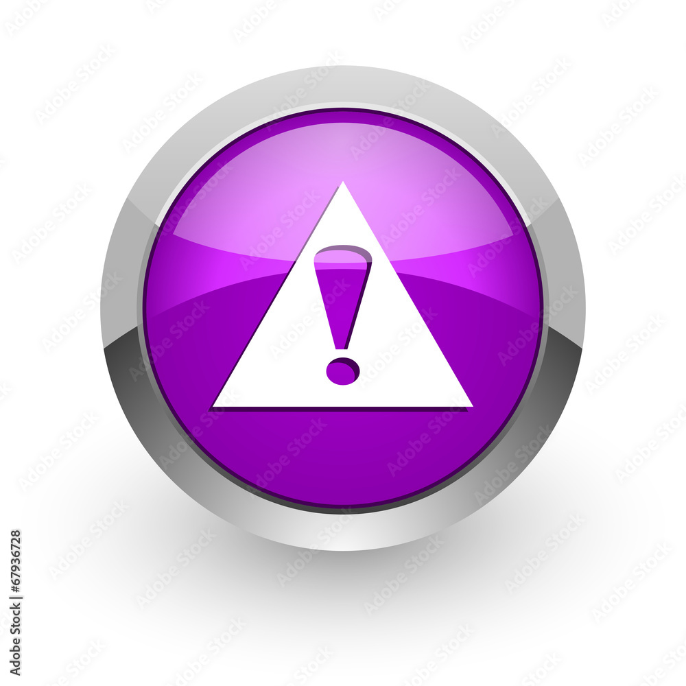 exclamation sign pink glossy web icon exclamation sign pink glossy web icon