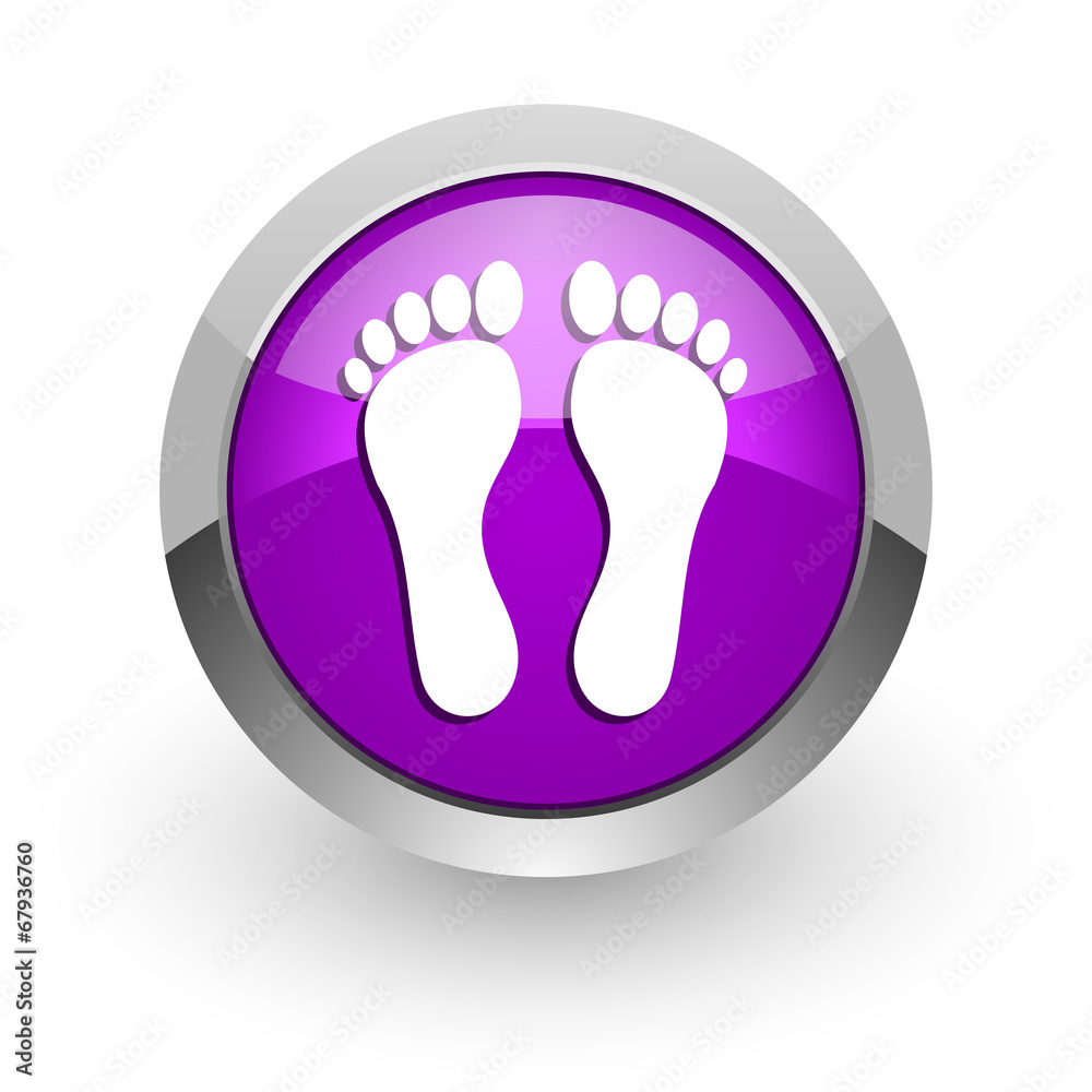 foot pink glossy web icon foot pink glossy web icon