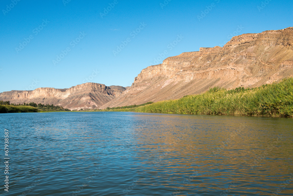Sur la rivière Orange en Afrique du Sud