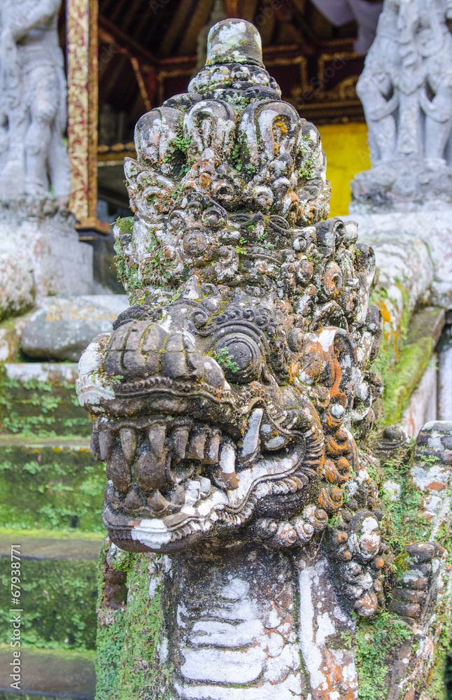 Statue at the Gunung Kawi temple in Bali