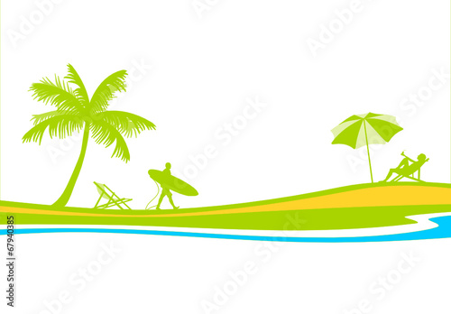 Strand Palme Silhouette