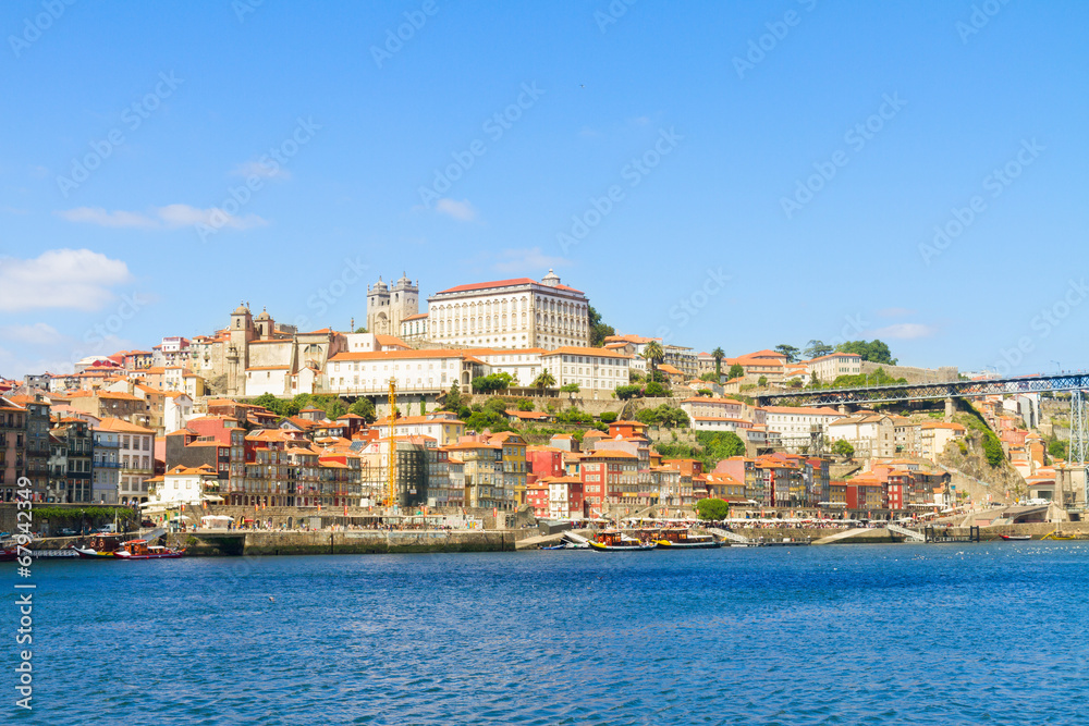hill with old town of Porto, Portugal