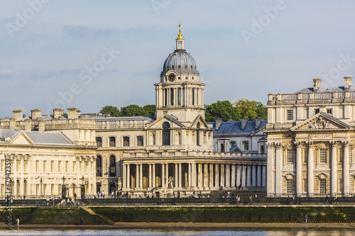 View of Old Royal Naval College (1873) building. London, England © dbrnjhrj