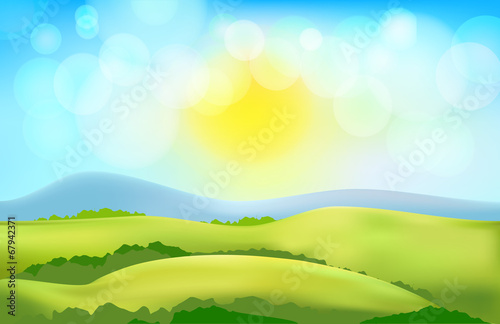 vectorcountry side  landscape