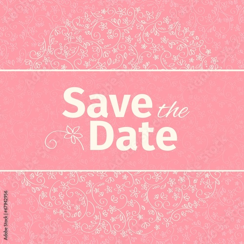 Wedding invitation template. vector.