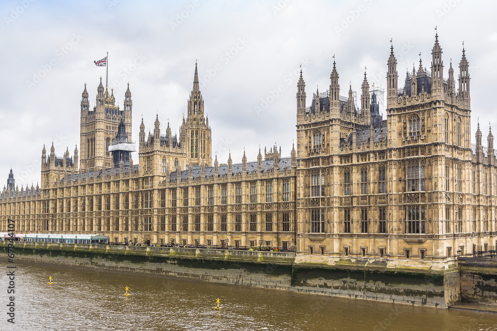 River Thames and Palace of Westminster. London, UK. River Thames and Palace of Westminster. London, UK.