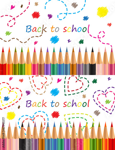 Back to school Colored pencils