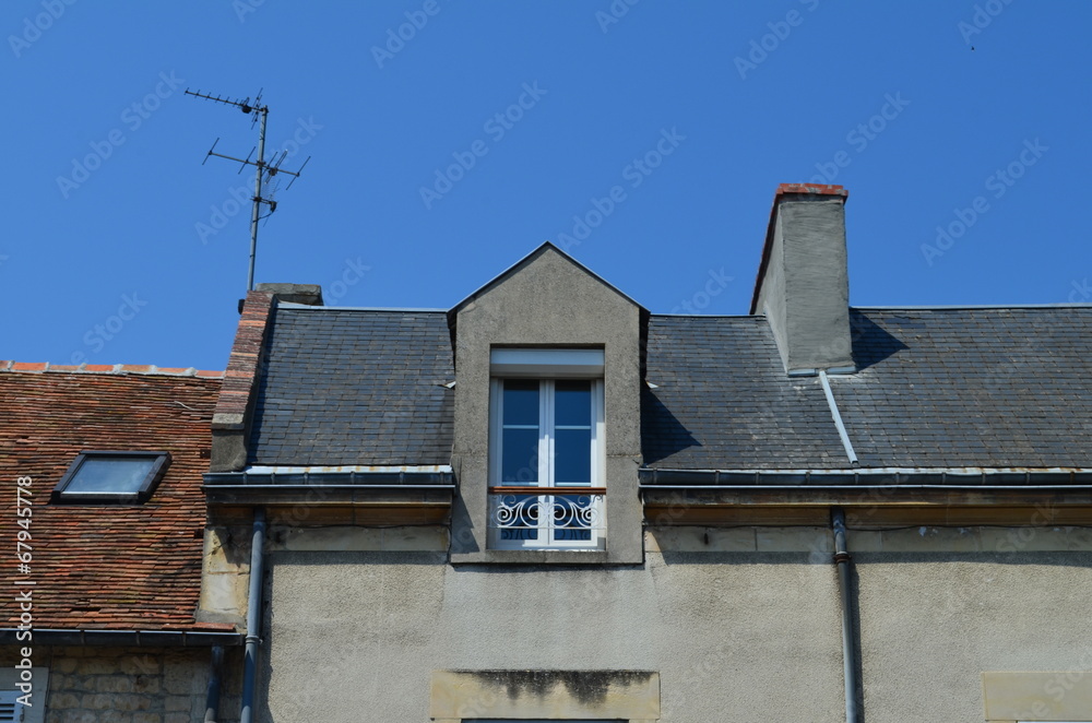 Lucarne et  fenêtre de toit