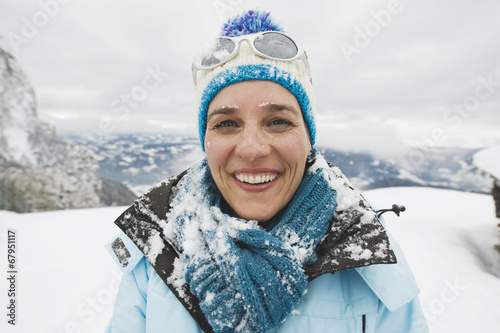 Italien,Südtirol, Frau, Winter ,Porträt