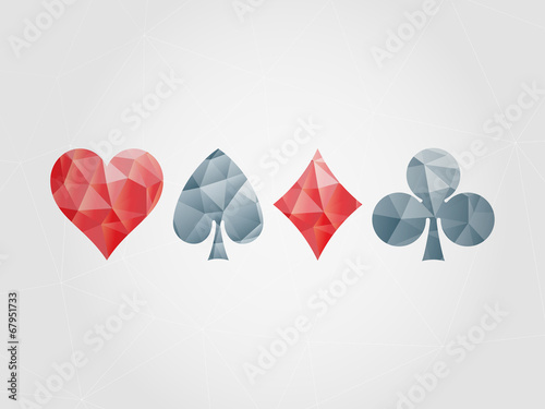 Geometric Card Suits