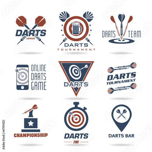 Darts icon set
