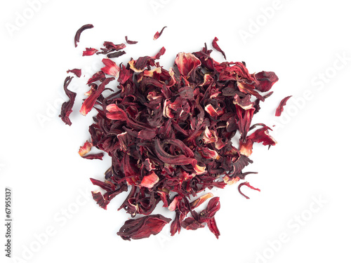 Dry hibiscus tea