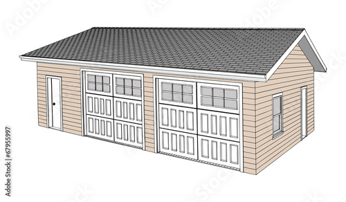 Two Car Detached Garage