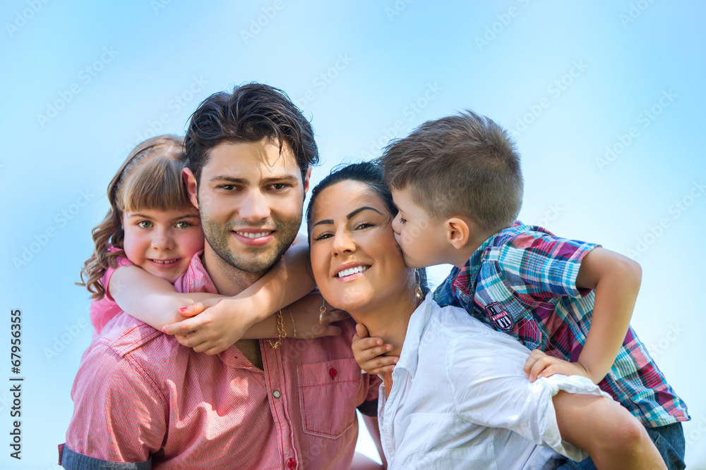 Cute family portrait Cute family portrait