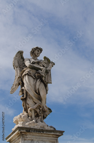 Angel statue  Castel Sant Angelo  Rome  Italy