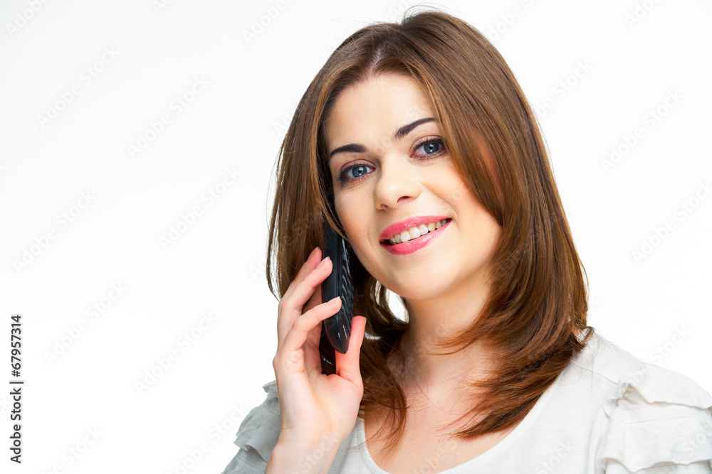 Young casual woman style isolated over white background Young casual woman style isolated over white background