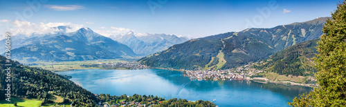 Panoramic view of Zell am See, Salzburger Land, Austria photo