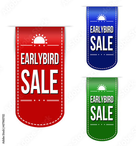 Early bird discount ribbons