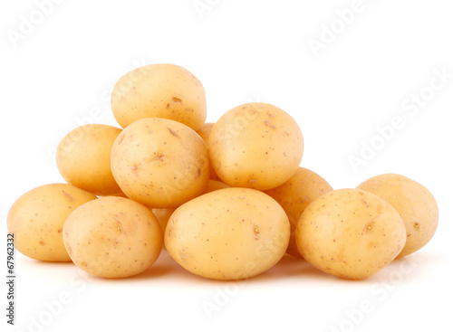 new potato tuber isolated on white background cutout