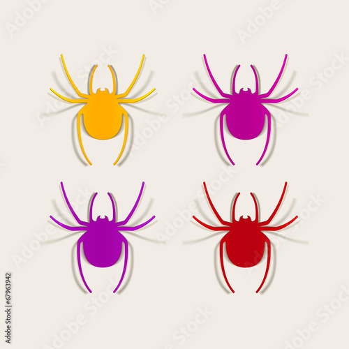 realistic design element: spider