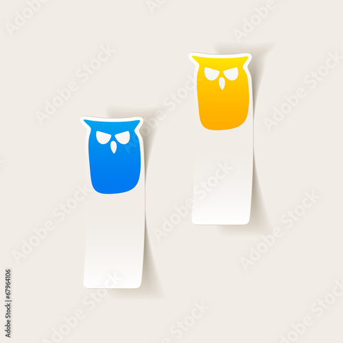 realistic design element: owl