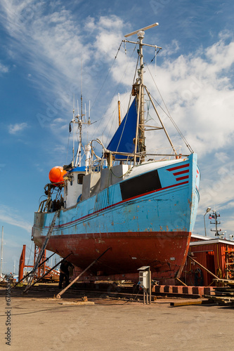 Fishing vessel in dock