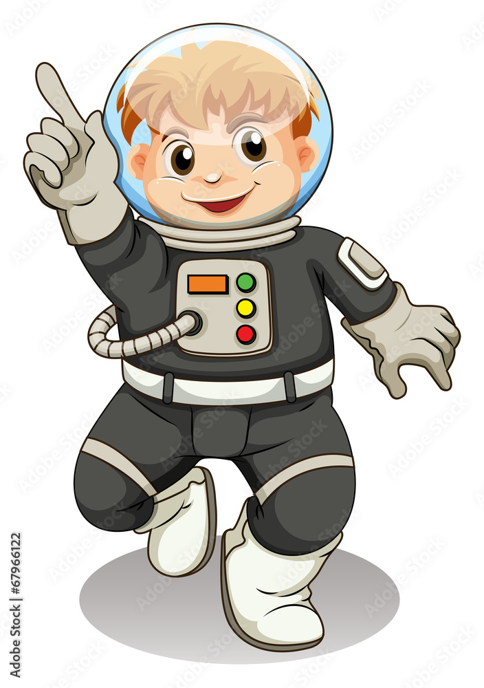 A male astronaut A male astronaut