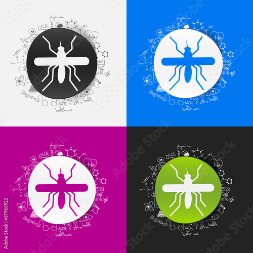 Drawing medical formulas: mosquito