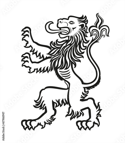 LION Heraldic Stylized 01