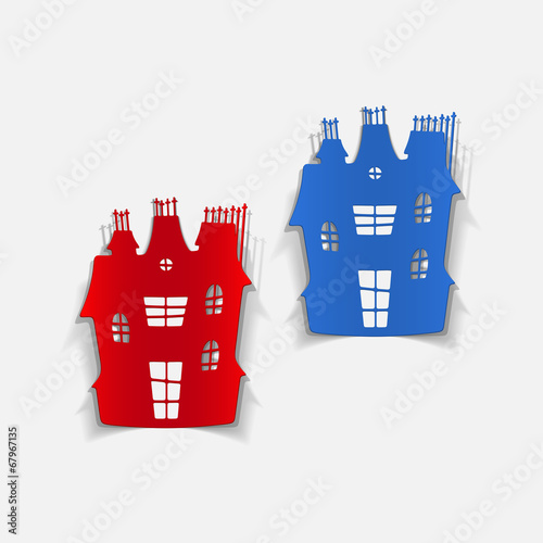 realistic design element: house