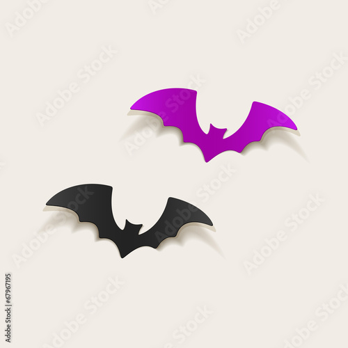 realistic design element: bat