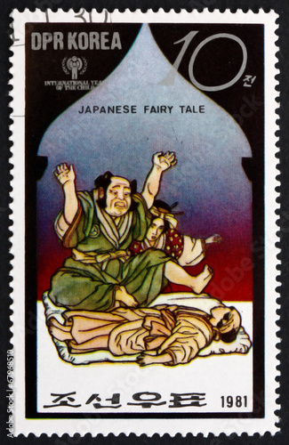 Postage stamp North Korea 1981 Japanese Fairy Tale